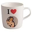 Adventures of Tintin I Love Tintin White Mug